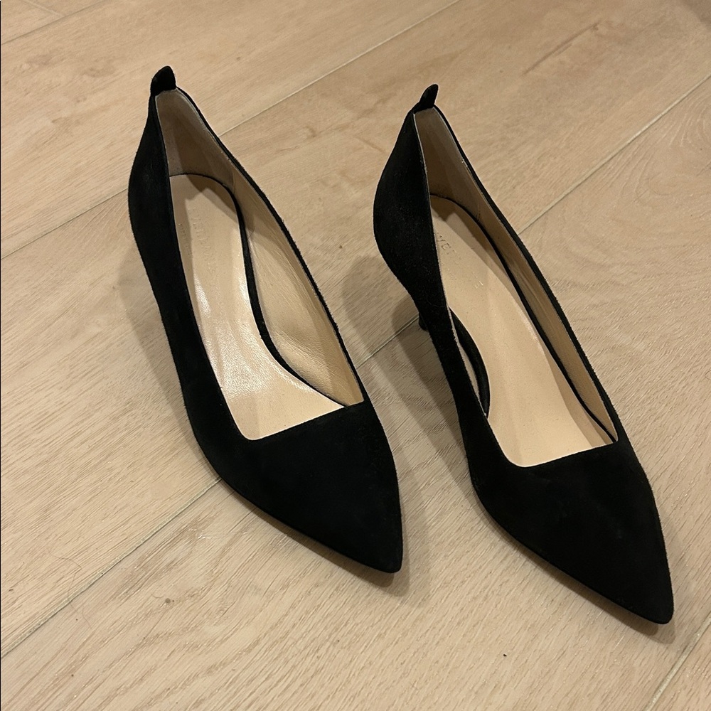 Everlane Black Pointed Toe Heels